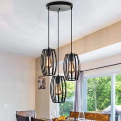 3-1n-1-Drum-shaped-Pendant-Light