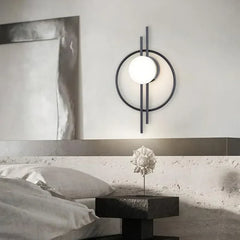 Black-Modern-Globe-Wall-Light
