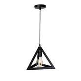 Black-triangle-hanging-light-with-bulb