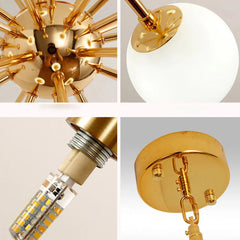 Ceiling-mounted-chandelier-with-18-globe-bulbs