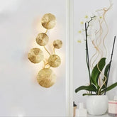 Copper-lustre-gold-lotus-leaf-wall-light-decor