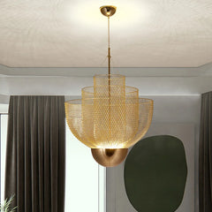 Elegant-gold-metal-chandelier-for-Pakistani-living-rooms