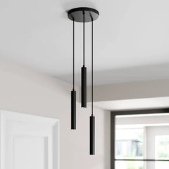 Energy-saving-cylinder-ceiling-light-with-3-pendants