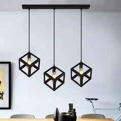 Industrial-style 3-light-hanging-fixture-for-kitchen-or-dining