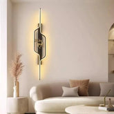 Modern Black Wall Light with LED Deer Design