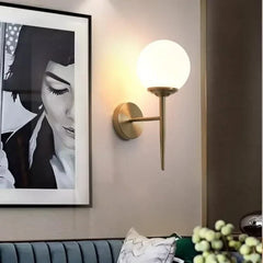 White-Glass-Nordic-Globe-Wall-Light