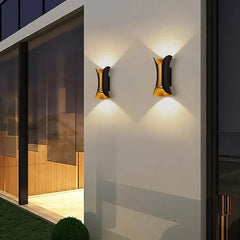 Black-Golden-Waterproof-Up-and-Down-Wall-Light