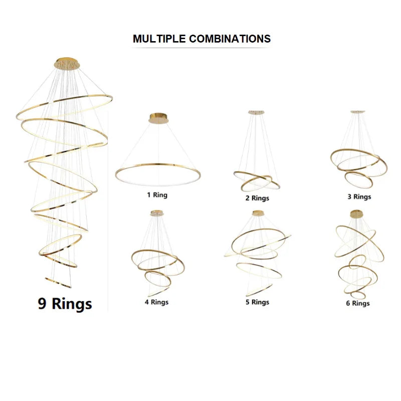 Elegant-LED-chandelier-in-modern-interior
