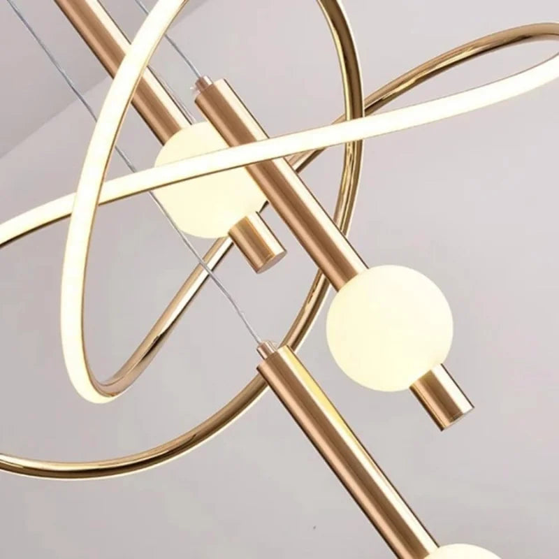 Spiral-ring-LED-chandelier-for-drawing-room