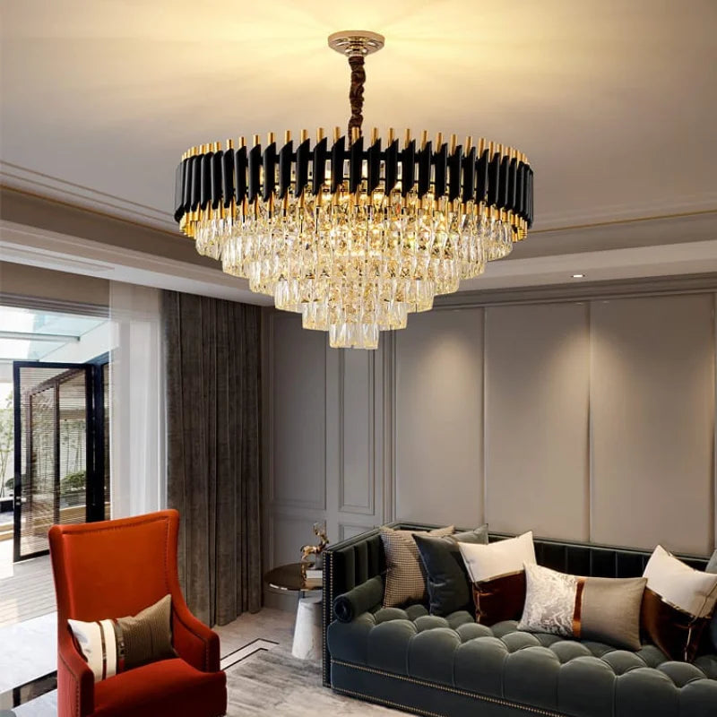 Statement-Crystal-Lighting-for-Dining-and-Living-Room