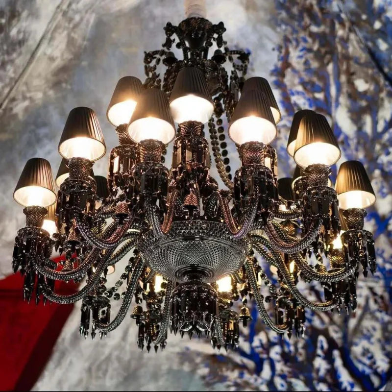 Black Baccarat Chandelier – Luxury Statement Lighting