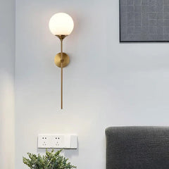 White-Glass-Modern-Long-Pole-Wall-Light